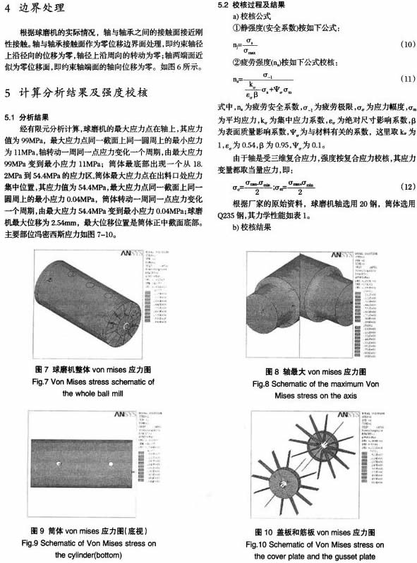30噸陶瓷球磨機(jī)的有限元強(qiáng)度分析及尺寸優(yōu)化 30噸陶瓷球磨機(jī)的有限元強(qiáng)度分析及尺寸優(yōu)化