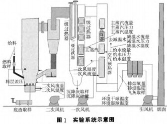 生物質(zhì)鍋爐實驗系統(tǒng)示意圖 生物質(zhì)鍋爐實驗系統(tǒng)示意圖
